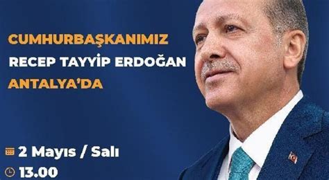Cumhurbaşkanı Erdoğan Antalyada